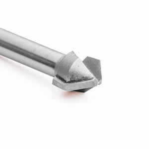 Fresa / Broca Cónica Plegado Aluminio Compuesto 90° x 1/4"- MTM tools 100-228-45